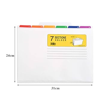 Amazon | TIMESETL ファイルフォルダー A4 7ポケット 2冊